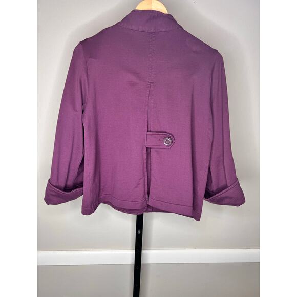 CAbi Double Breasted Jacket Blazer Size M 100% Cotton - Picture 2 of 5